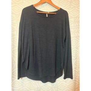 Banana Republic Black Long‎ Sleeve Tunic Top Women's Relaxed Fit Everyday Basic
